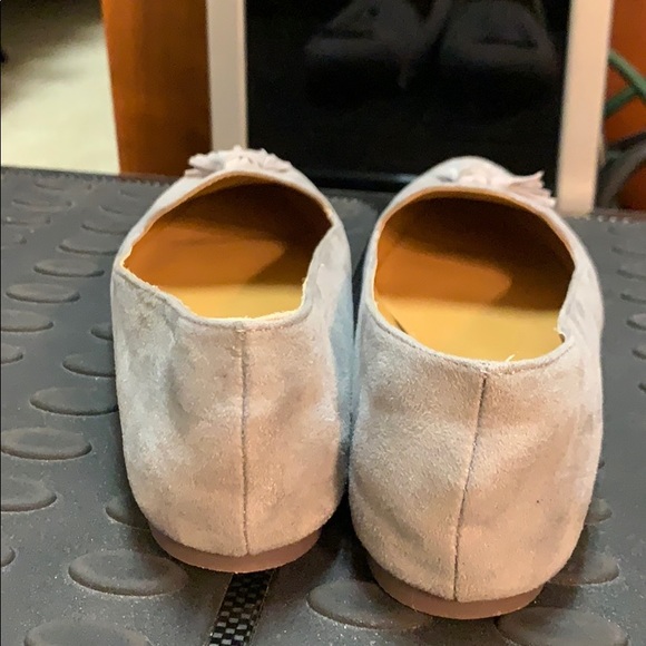 J.Crew Gray suede Flats with tassels - Picture 2 of 6